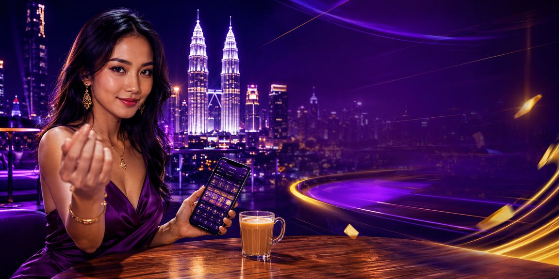 Pengguna mengakses platform e-sukan melalui telefon pintar di Kuala Lumpur